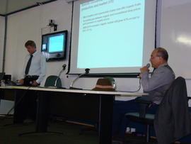 Apresentação sobre fruticultura ao curso de Agronomia