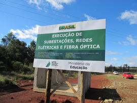 Execução de subestações, redes elétricas e fibra óptica – Campus Chapecó