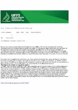 Começa amanhã o 5º Torneio Paranaense de Economia