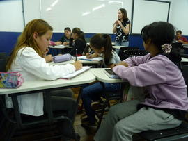 Oficina de matemática com alunos do ensino fundamental
