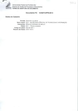 DOD para a mudança da SETI e suas diretorias para a sede definitiva