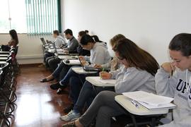 Aula do curso de Administração