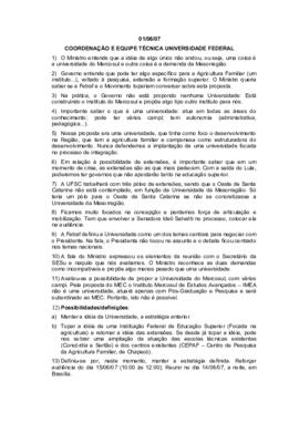 Relato para o Ato de Assinatura do Projeto de Lei da UFFS