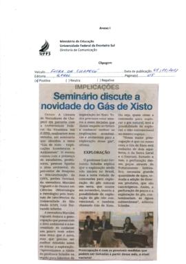 Seminário discute a novidade do Gás de Xisto